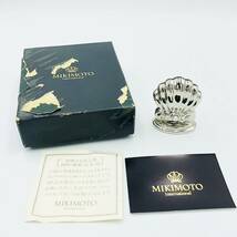 保管品 MIKIMOTO ミキモト メッセージ スタンド 写真立て フォト スタンド メニュー スタンド 真珠 パール シェル 貝 _画像1