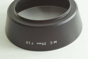 HOOD-A01 { free shipping exterior 0 use *}MC 35mm F2.8 MINOLTA metal hood Minolta lens hood 