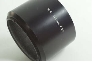 HOOD-A01 《送料無料 外観○ 使用◎》Minolta MC100mm F2.5 ミノルタ メタルフード