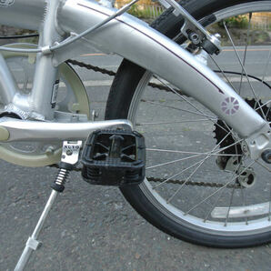 DAHON ダホンroute 折り畳み自転車 6速 20インチ ミニベロ 小径車 シルバー色 140の画像10