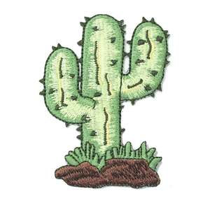 アイロンワッペン サボテン 多肉植物 植物 Cactaceae メキシコ 簡単貼り付け アップリケ 刺繍 裁縫