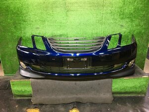 ｒ管理72586 H14 マーク2 ブリット JZX110W 】★社外 HID フォグランプ スポイラー付き フロントバンパー ダークブルーマイカ 8P8★