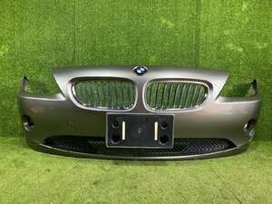 新N管理73269 H16 E85 BMW Z4 2.2I BT22】★ フロントバンパー ※フォグ付 ★ ガンメタリック