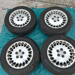 Y33 シーマ 純正 アルミホイール 4本セット 16×7J 40 114.3 5穴 タイヤ付 215/60R16