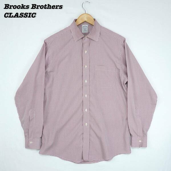 Brooks Brothers CLASSIC Shirts 16-34 SHIRT23133 ブルックスブラザーズ クラシックフィット エインズリーカラー 衿芯 長袖シャツ