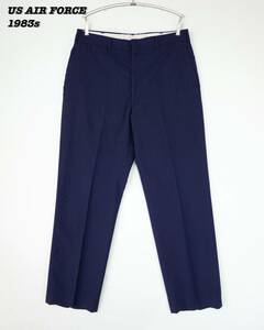 US AIR FORCE POLY/WOOL TROUSERS 1983s 36R Vintage アメリカ空軍 ポリウールパンツ スラックス 夏用 1980年代 ヴィンテージ