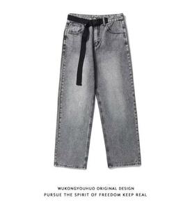  Easy strut Denim jeans L dark gray unisex new goods 