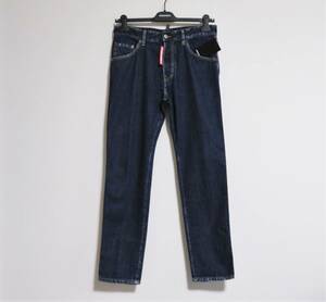 送料無料 新品 DSQUARED2 RUN DAN JEAN 46 ブルー ディースクエアード デニム パンツ S74LB0577 