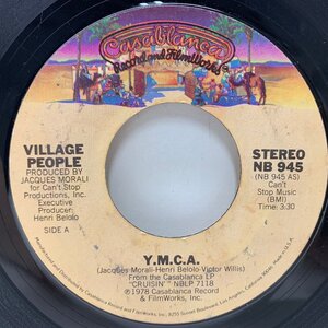 USオリジナル 7インチ VILLAGE PEOPLE Y.M.C.A. / The Women ('78 Casablanca) DISCO CLASSIC ヴィレッジ・ピープル 45RPM.