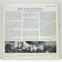 初版 3色刷り MONO 深溝 US 完全オリジナル SHELLY MANNE & HIS FRIENDS Vol. 1 (Contemporary C3525) w/ ANDRE PREVIN, LEROY VINNEGAR_画像2