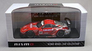 「NISMO箱」エブロ No.9999K-REM45 1/43 XANAVI NISMO Z SUPER GT 2006 No,23 SILVER/RED