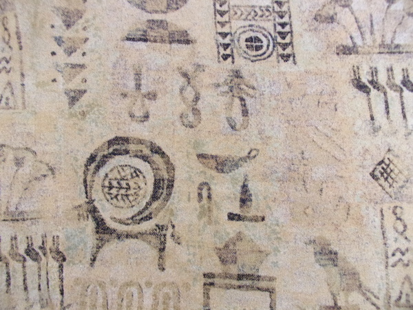 ⑲幅110cm×200cm※オリエンタル柄※古代エジプト壁画柄※手芸※洋裁※インテリア※洋服作りに※小物作りに※雑貨作りに