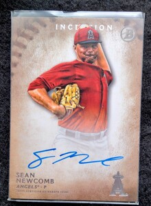 TOPPS2015BowmanSEANNEWCOMBショーン・ニューカム直筆サインカード