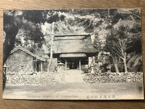 FF-4532 ■送料無料■ 神奈川県 相州 鎌倉 権五郎神社 茅葺 建築物 建物 戦前 神社 寺 宗教 風景 景色 絵葉書 写真 古写真/くNAら