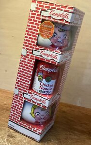 TT-43■送料込■ キャンベルスープ Campbell Soup Kids マグカップ スープカップ 缶 陶器 インテリア 置物 1676g●未開封●未使用品/くGOら