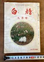 BB-5666 ■送料込■白鳩 冊子 月刊 生長の家本部編集 宗教 古本 写真 谷口清超 主婦の可能性 印刷物 昭和51年9月 ●ページ不足有り/くOKら_画像1