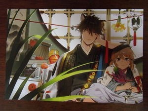 on BLUE 9周年記念フェアinとらのあな◆犬居葉菜『狼への嫁入り ～異種婚姻譚～』描きおろしマンガ入り両面イラストカードのみ