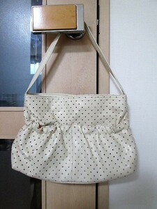 # free shipping! alphabet Club * white handbag 