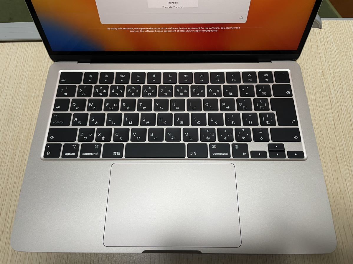 極美品 充放電回数8回】整備済製品 2022 13インチ M2 MacBook Air 8GB