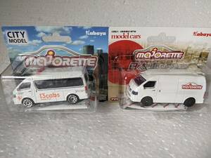 マジョレット ミニカー トヨタ ハイエース ２台セット 日本車 TOYOTA HIACE トミカサイズ