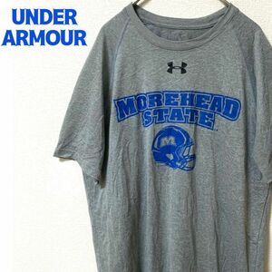 UNDER ARMOUR アンダーアーマー Tシャツ ストレッチ カレッジ モアヘッド大学 アメフト 古着