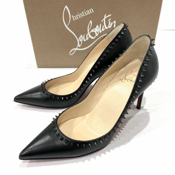 未使用 Christian Louboutin クリスチャンルブタン ハイヒール 1160633 ANJALINA 85 KID レディース サイズ35 (約22.0cm)パンプス 箱袋付き