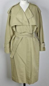 14SS CHLOE Chloe no color oversize trench coat 34 France made b6670