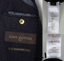 14aw LOUIS VUITTON　ルイヴィトン TAILOR MADE ウール ミックス ツイード ジャケット50 b6757_画像8