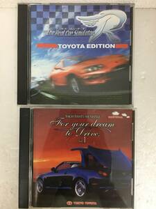 ●○D702 Windows 95/98/98SE/2000/Me リアルカーシュミレーターR　トヨタエディション + CD TOYOTA SOUND 2本セット○●