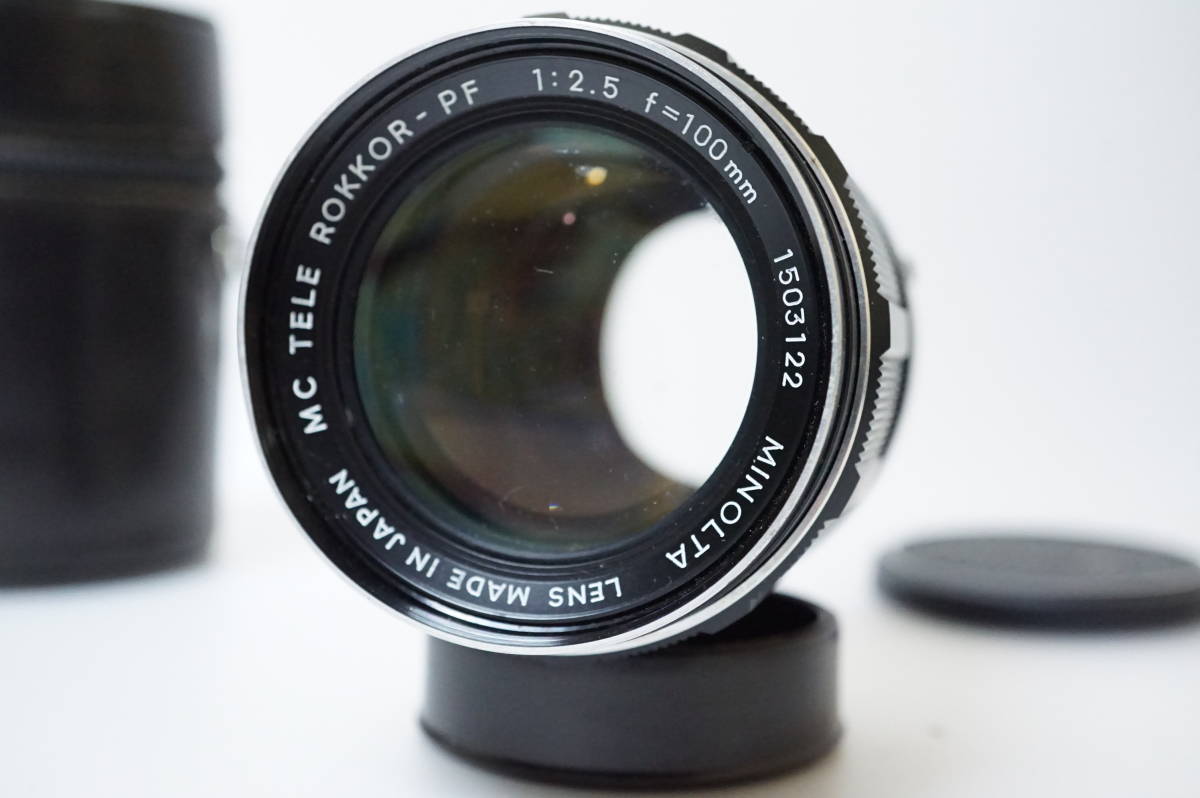 MINOLTA MC TELE ROKKOR-PF 100mm F2.5 MDマウント ミノルタ 中望遠単