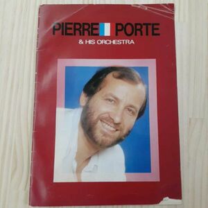 P1】ピエール・ポルト ツアーパンフレット 1982 PIERRE PORTE japan concert programbook