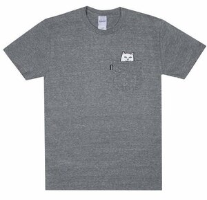 Ripndip Lord Nermal Pocket T-Shirt Heather Grey XL Tシャツ