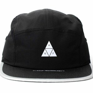 HUF Triple Triangle Flash Volley Hat Cap Black キャップの画像2