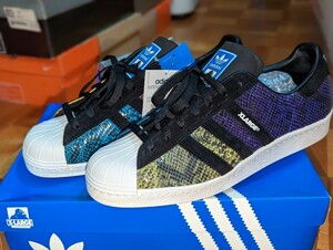 【即決】X-LARGE(エクストララージ)×adidas SUPERSTAR 80　28.5cm Us10.5 クレイジー　マルチ　別注　デッドストック　ヴィンテージ　