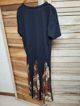 ZARA BASIC ザラ スカーフ切り替え デザイン 半袖 ワンピース 希少 size M_画像5