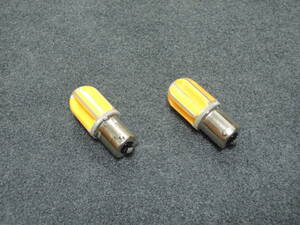 ウインカー LED バルブ ( オレンジ アンバー 橙 ) 12V BA15S S25