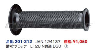 201-212キジマ黒ゴムグリップ/ゼファーバリオスインパルCB400SF