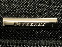 089 BURBERRY バーバリー セカンドバッグ クラッチバッグ かばん シルバー金具 ブラック_画像10