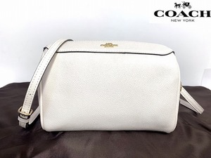  ultimate beautiful goods * free shipping * Coach COACH luxury leather be net Cross body shoulder bag 