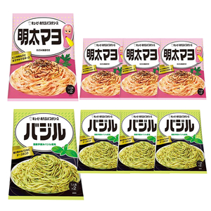 ■キューピー あえるパスタソース 明太マヨ + バジル 2種8袋■　1袋2パック入り ■