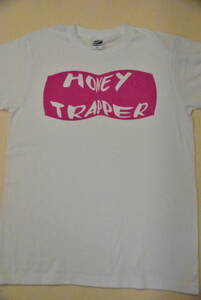 おもしろTシャツ　カミングアウト　ハニートラップ　HONEY TRAPPER Sサイズ 白