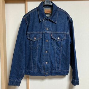 【美品】90s Levi's リーバイス 70505-0217 スモールe デニムジャケット ジージャン サイズ40 濃紺 USA製 ビンテージ