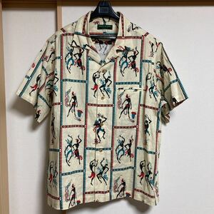 【極美品】NORTH NO NAME ノースノーネーム Dancer pattern リネンシャツ ホワイト XLサイズ NS-2205 日本製