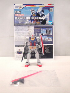 カメ)1/144 RX-78F00 ガンダム GUNDAM FACTORY YOKOHAMA プラモデル 『素組』 ジャンク扱い/現状品 ◆U2306011 KF03B