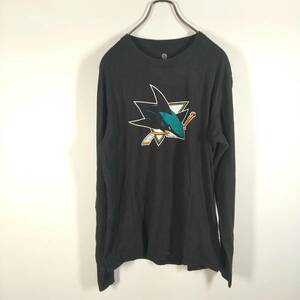 M FANATICS NHL サンノゼシャークス Tシャツ ブラック リユース ultramto