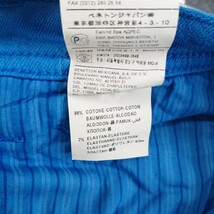 44 BENETTON ベネトン パンツ スリム ブルー ボタンフライ_画像7