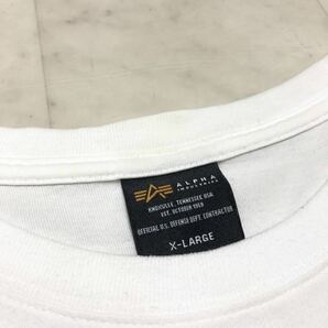 【送料360円】ALPHA INDUSTRIES アルファ 半袖Tシャツ 男性用 メンズ XLサイズ ミリタリー ロゴT CD271の画像6