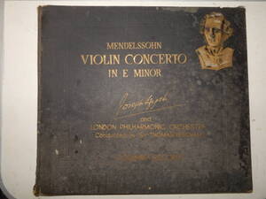 ☆放出企画☆メンデルスゾーンヴァイオリン協奏曲 ☆MENDELSSOHN VIOLIN CONCERTO in e minor☆ＳＰレコード4枚組☆