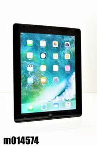 白ロム au SIMロックあり Apple iPad4 Wi-Fi+Cellular 16GB iOS10.3.4 ブラック MD522J/A 初期化済 【m014574】