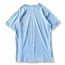 【ヴィンテージ】70s Hanes(ヘインズ) BEEFY-T 半袖Tシャツ L 水色 USA製 アメリカ製 アルペンスキー シングステッチ 三角タグ 70年代 古着_画像2